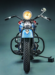 1941 harley davidson el knucklehead from the front